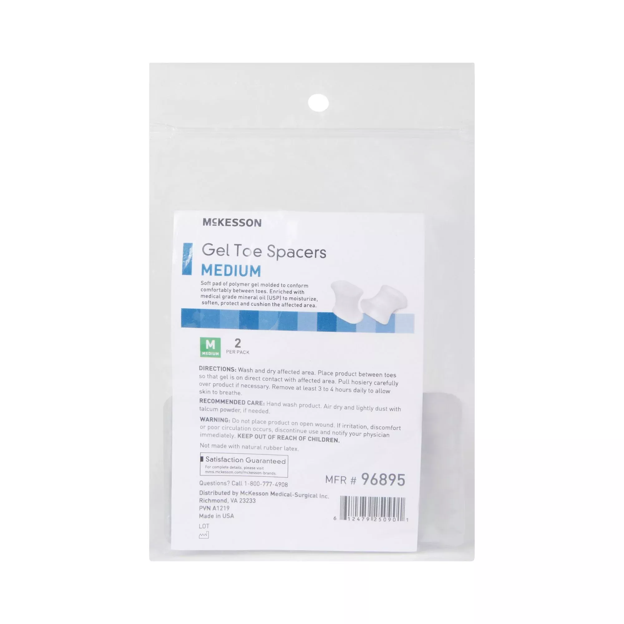 McKesson Gel Toe Spacers, Medium