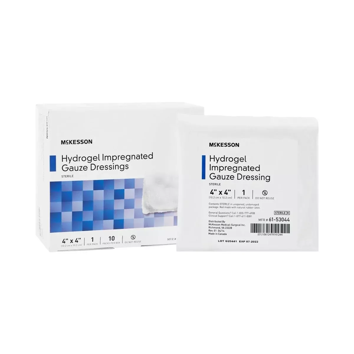 McKesson Impregnated Dressing, 4 x 4 Inch