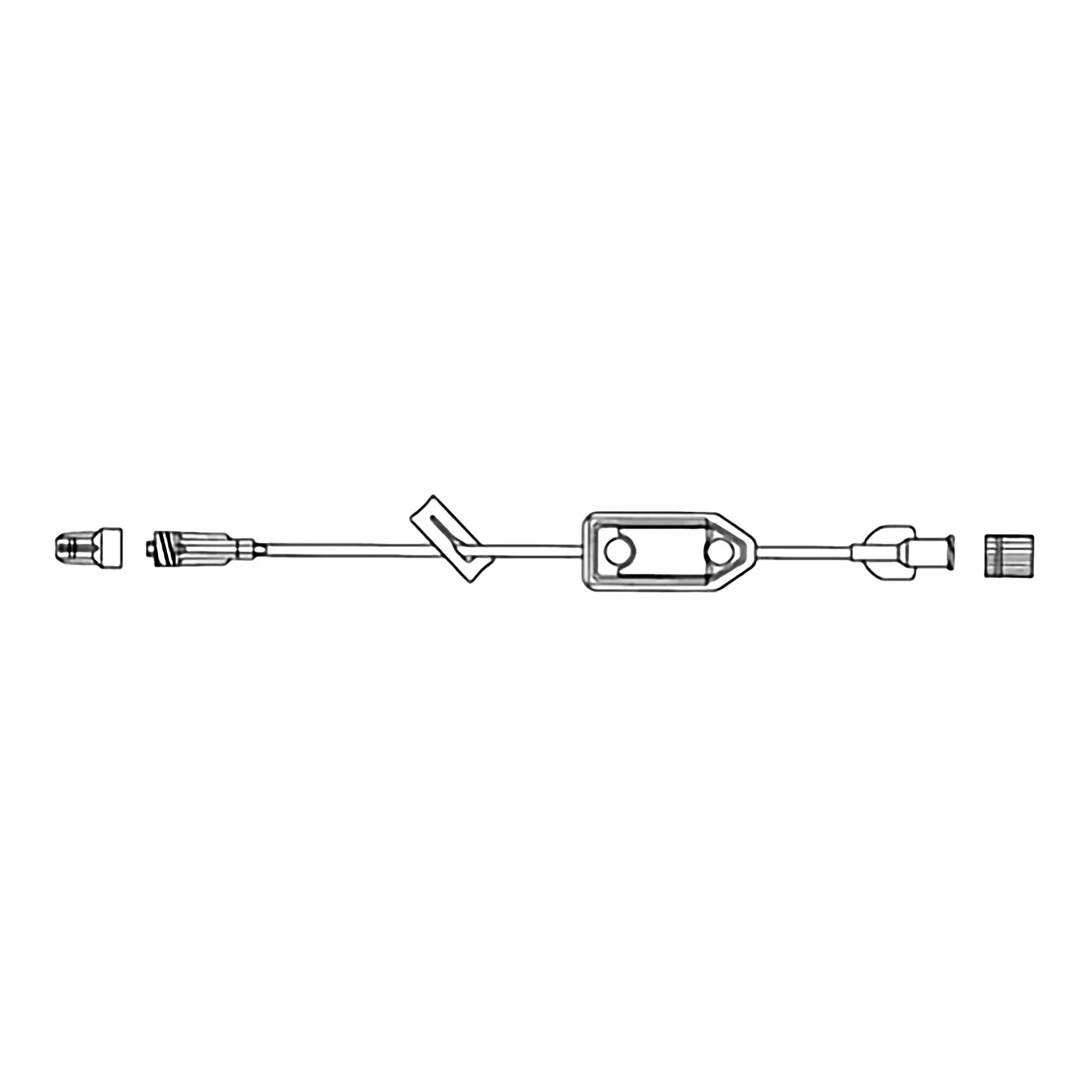 McKesson IV Extension Set, Standard Bore 10-inch Tubing, 0.2 Micron Filter