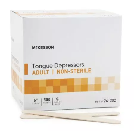 McKesson Non-Sterile Tongue Depressor, Senior, 500/BX
