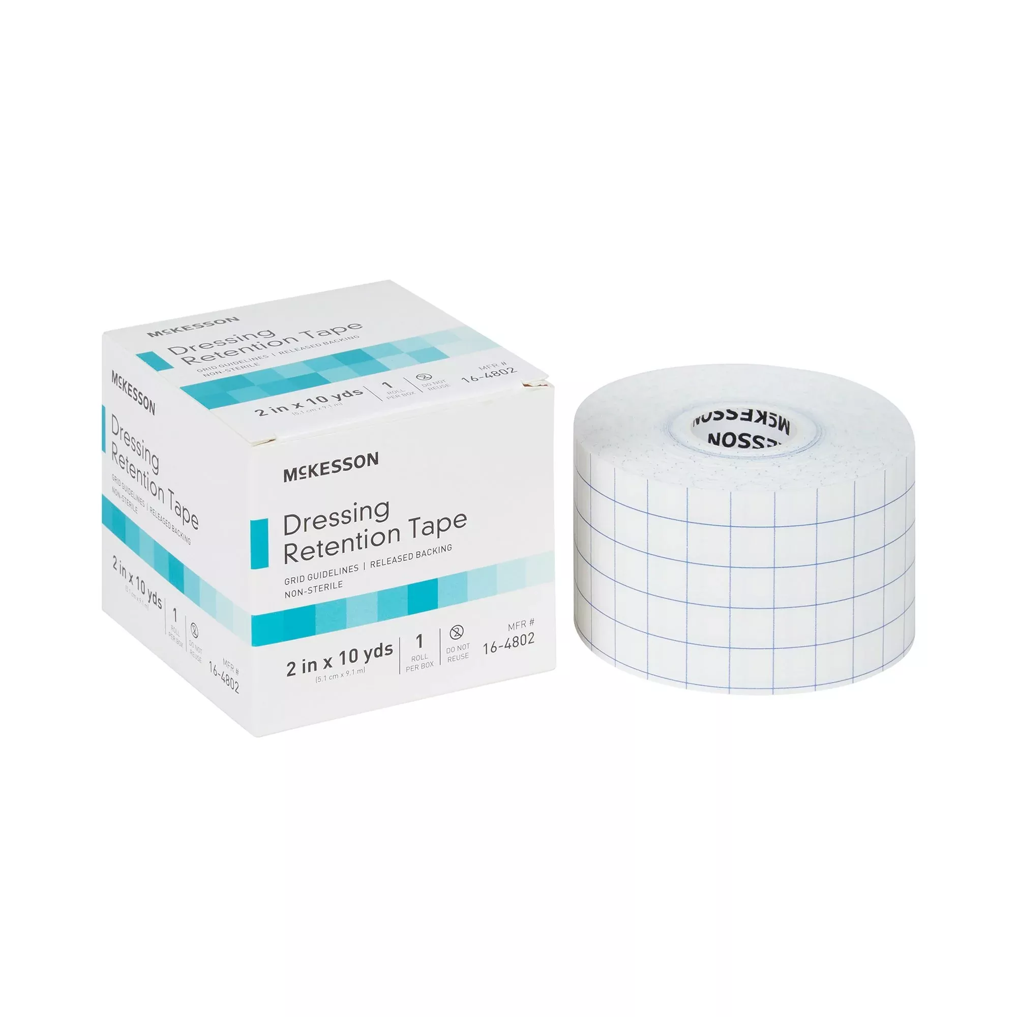 McKesson Nonwoven Fabric Dressing Retention Tape, 2 Inch x 10 Yard