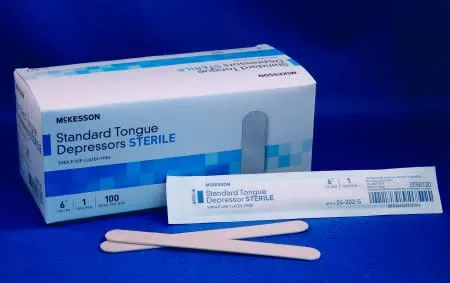 McKesson Sterile Tongue Depressor, Senior, 100/BX