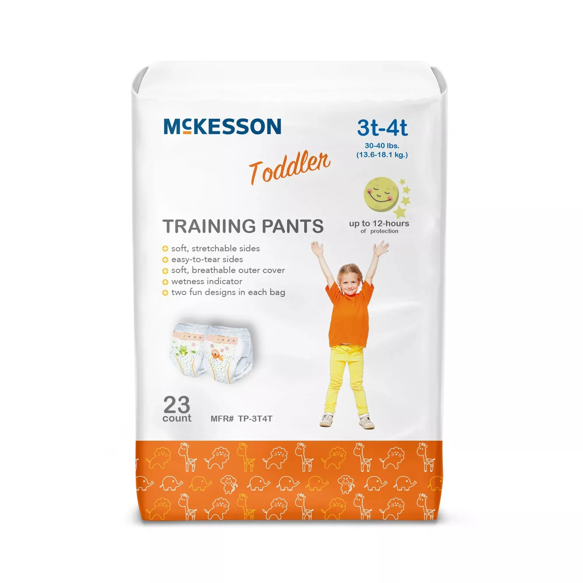 McKesson Toddler Training Pants, 3T to 4T