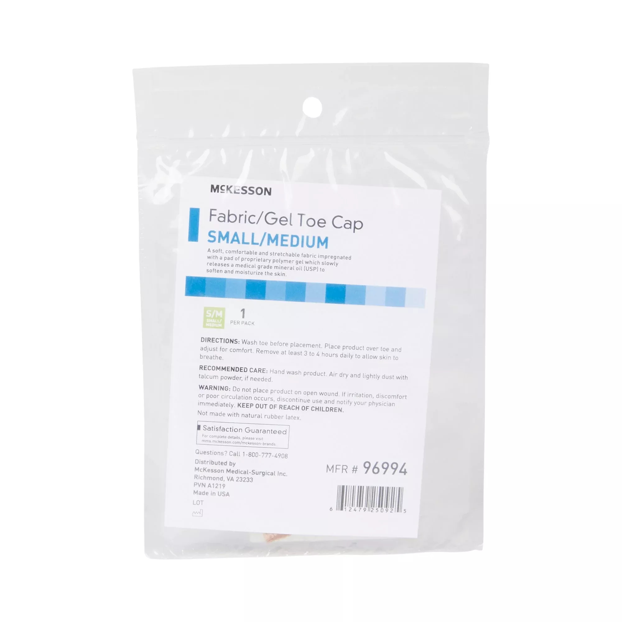McKesson Toe Cap, Small / Medium