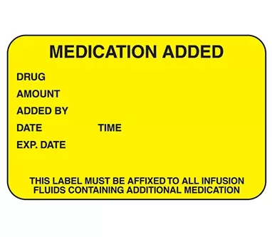 Medication Added Labels H-2452-13168