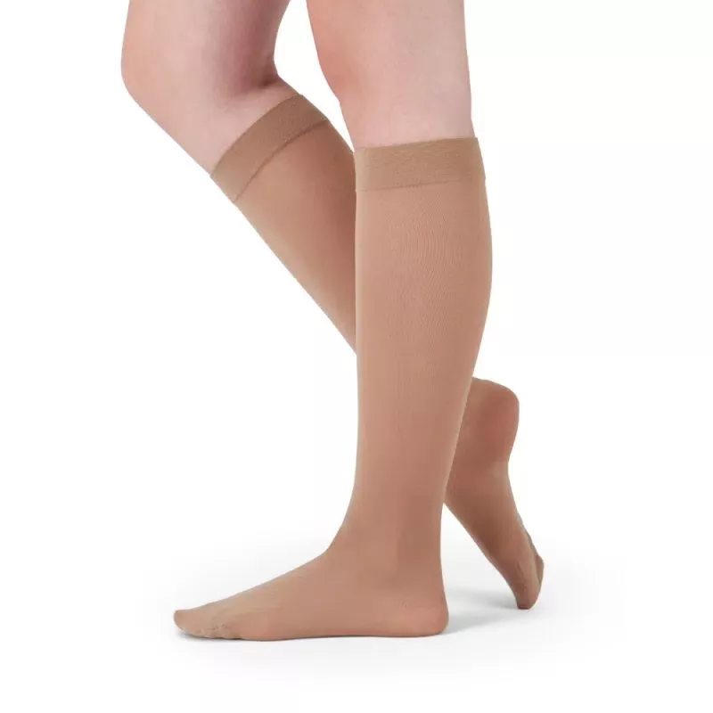 Mediven Assure Knee High 20-30 mmHg Compression Stockings, Open Toe, Beige