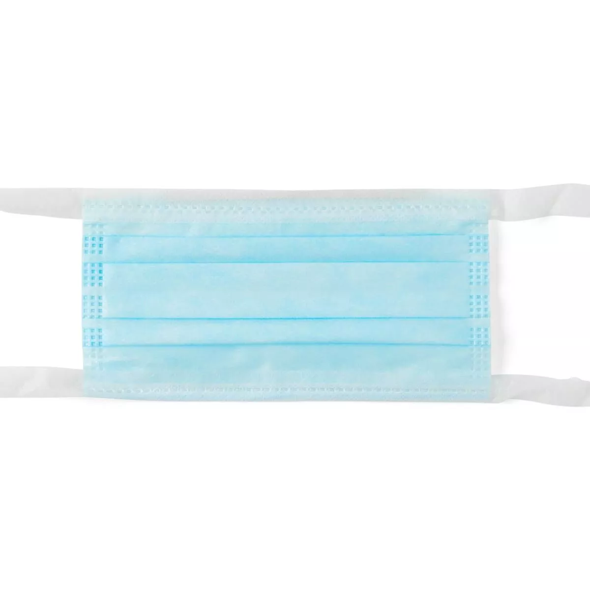 Medline ASTM Level 1 Surgical Masks with Horizontal Ties, Blue