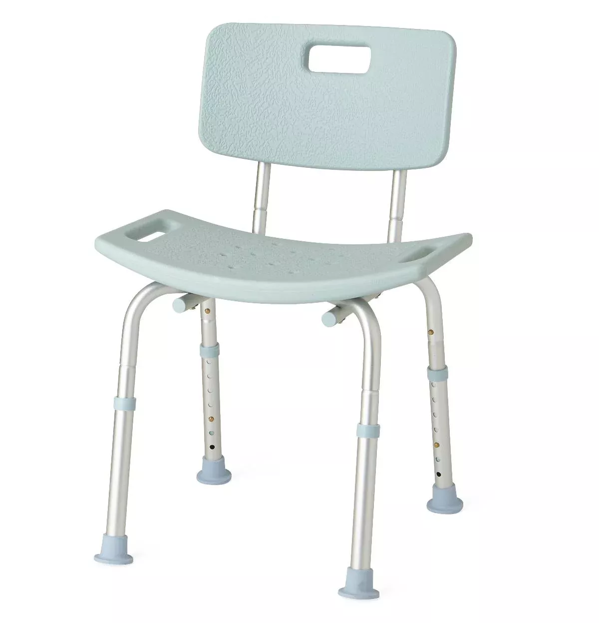 Medline Knockdown Shower Chair with Back, Microban Treated, 300 lb. Weight Capacity, #MDS89745KDMBH