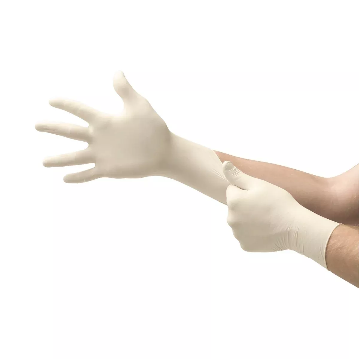 Microflex Diamond Grip Plus Latex Gloves, White