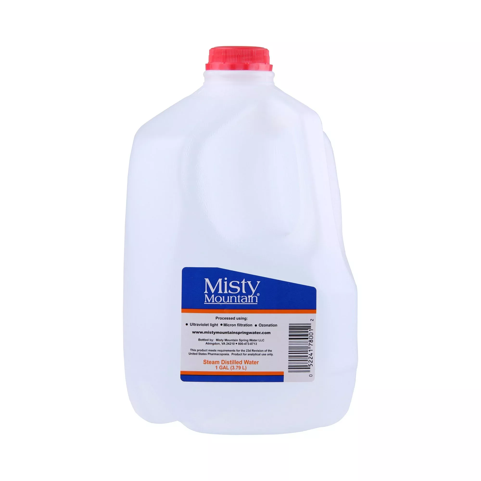 Misty Mountain Distilled Water, 1-gallon jug