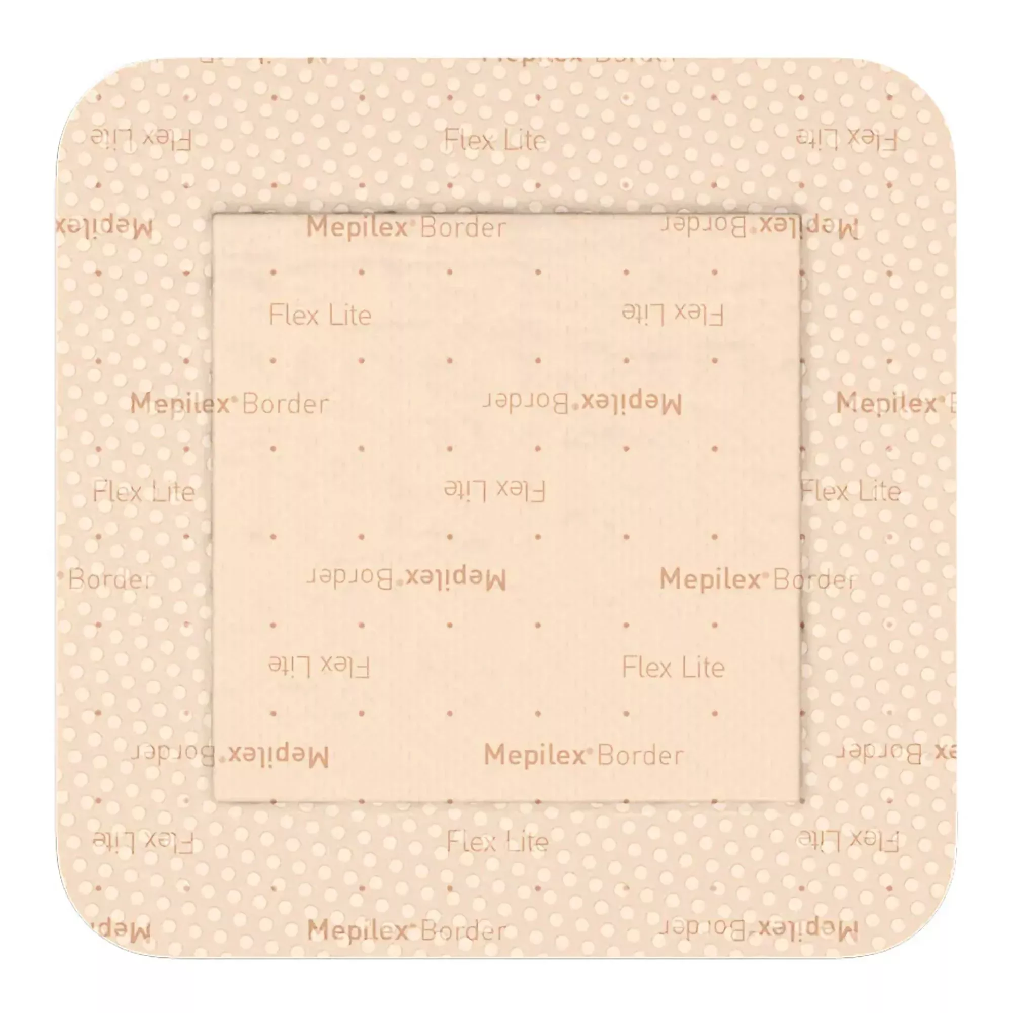 Molnlycke Thin Foam Dressing Mepilex Border Flex Lite 6 X 6 Inch With Border Film Backing Silicone Adhesive Square Sterile #581500