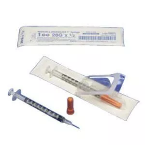 Monoject SoftPack Insulin Syringe 29G x 1/2", 1 mL (100 count)