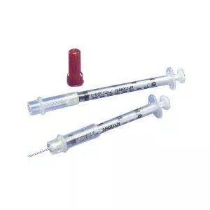 Monoject Tuberculin Safety Syringe 25G x 5/8", 1 mL (100 count)