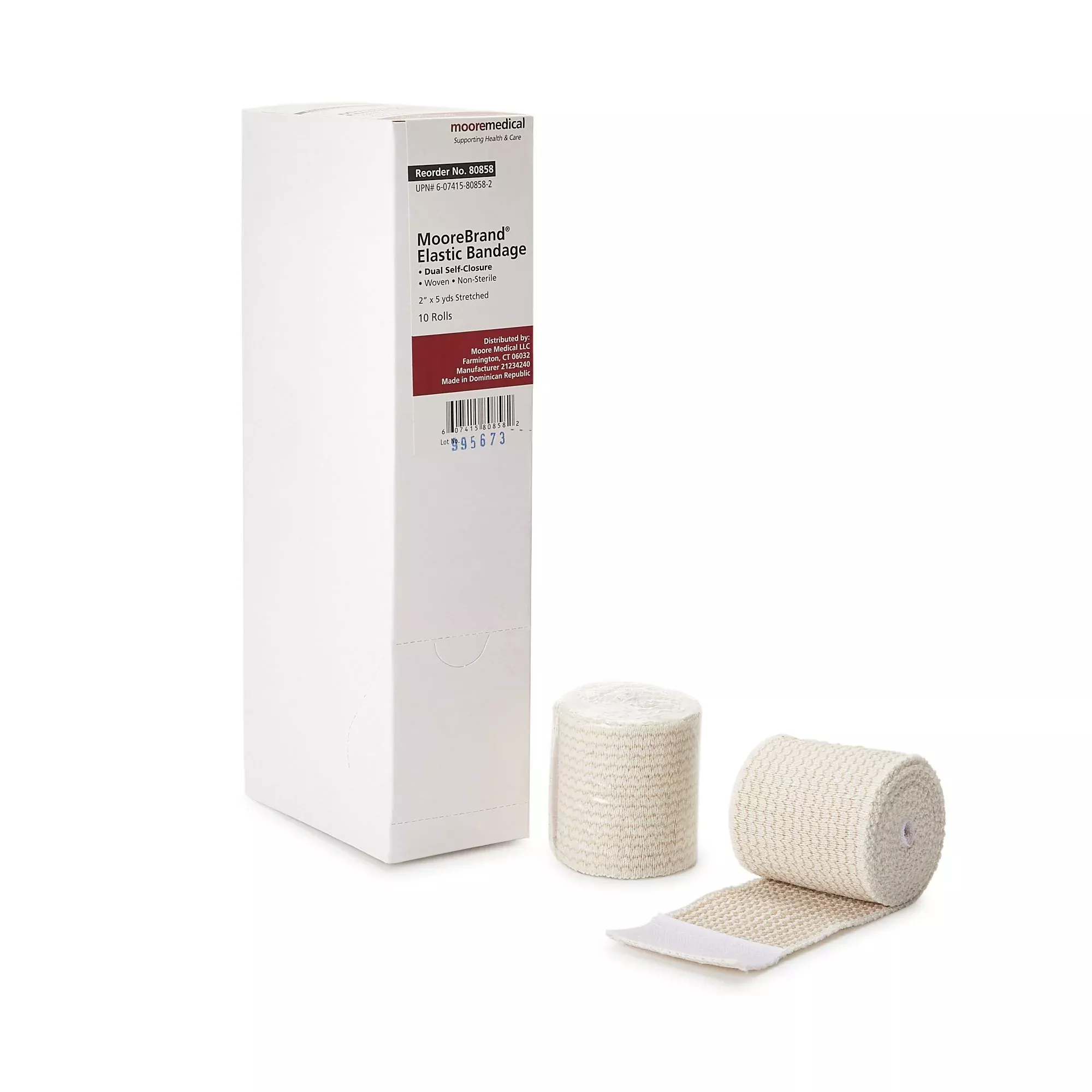 MooreBrand Elastic Bandage, 2 Inch x 4-1/2 Yard