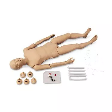 Nasco Full Body CPR/Trauma Manikin with Electronic Console Box - Light [SKU: