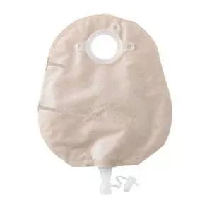 Natura+ Urostomy Small Pouch with Soft Tap, Transparent with 1-Sided Comfort Panel, 1-1/4"