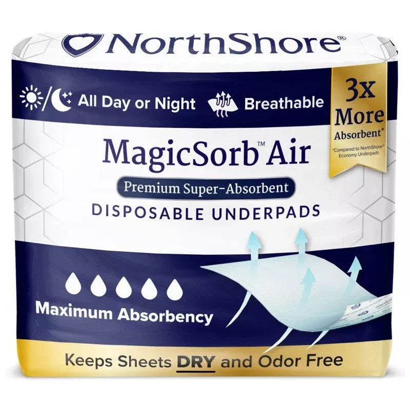 NorthShore MagicSorb Air Breathable Super-Absorbent Underpads