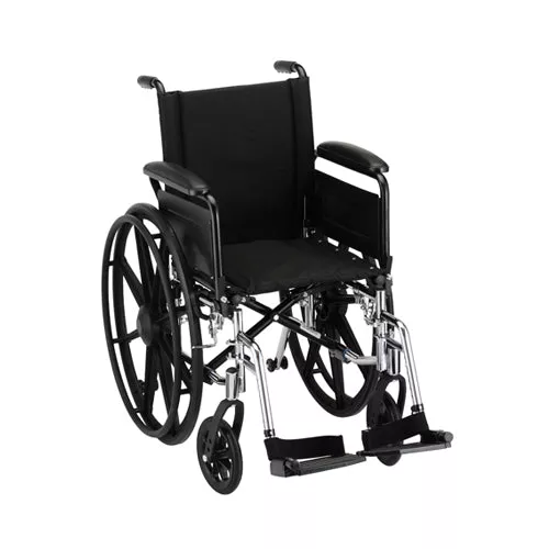 Nova 16 Inch Lightweight Wheelchair with Full Arms And Footrests