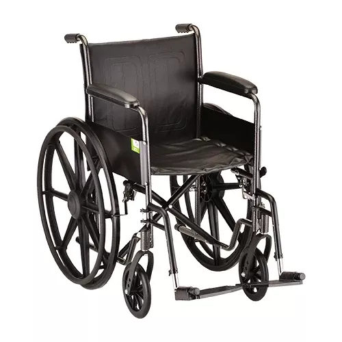 Nova 18 Inch Steel Wheelchair Fixed Arms And Footrests