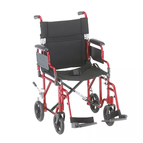 Nova 19 Inch Transport Chair With Detachable Arms