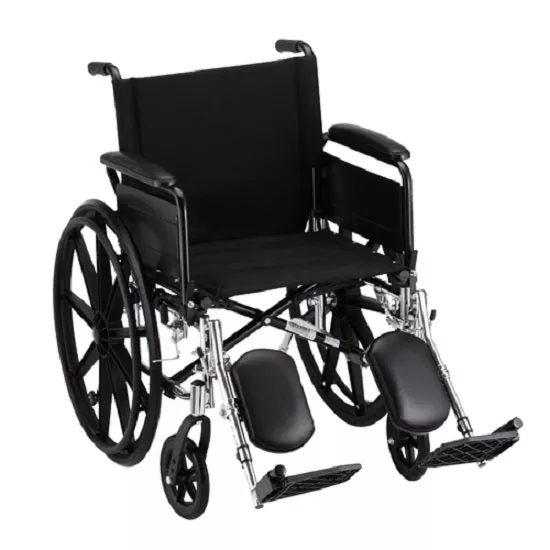 Nova 20 Inch Lightweight Wheelchair with Full Arms And Elevating Leg Rests