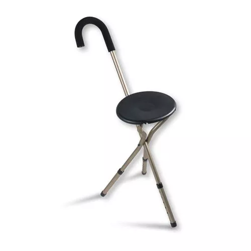 Nova Adjustable Folding Seat Cane