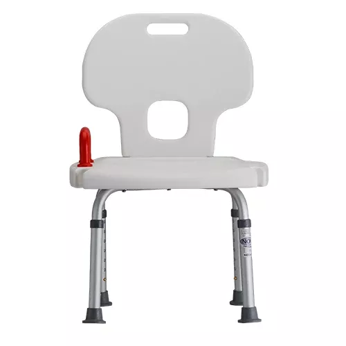 Nova Bath Bench with Back and Red Safety Handle Case Qty: 2