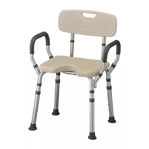 Nova Bath Seat with Arms And U-Shaped Cutout