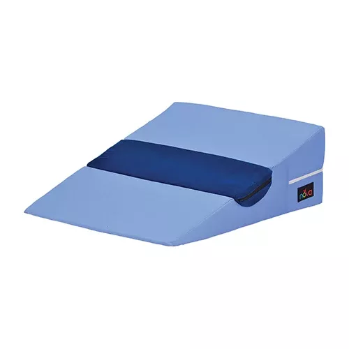 Nova Bed Wedge with Half Roll Pillow - Dark Blue / Light Blue