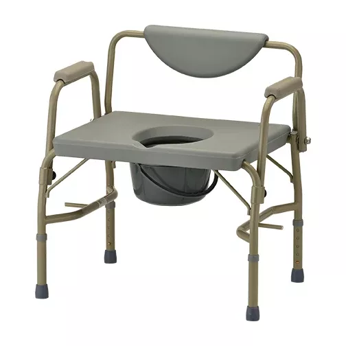 Nova Heavy Duty Commode with Drop-Arm & Extra Wide Seat