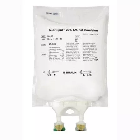 Nutrilipid Caloric Agent Fat Emulsion 20% Emulsion Flexible Bag 250 mL