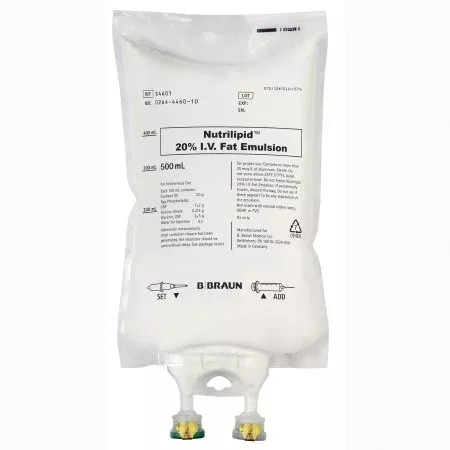 Nutrilipid Caloric Agent Fat Emulsion 20% Emulsion Flexible Bag 500 mL