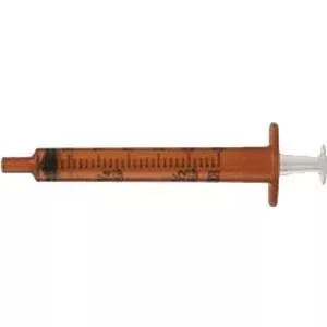 Oral Syringe with Tip Cap 3 mL, Amber (500 count)