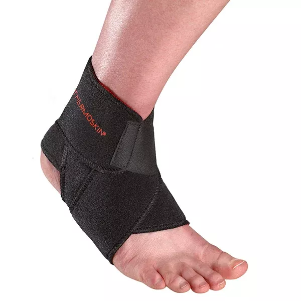 Orthozone Thernoskin Sport Ankle Wrap , One Size - Black