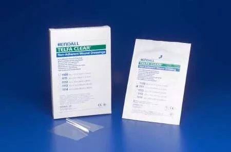 Ouchless Non-Adherent Dressing Telfa : 125 Count, White, Rectangle, 8" x 10"