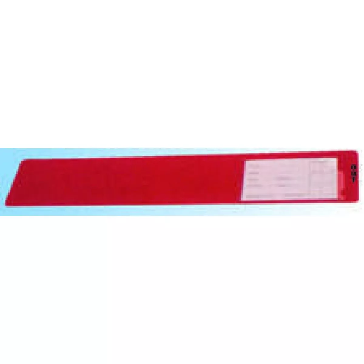 Outguide End Tab Economy 1 Pocket Red 20"X4" - 1 Per Each