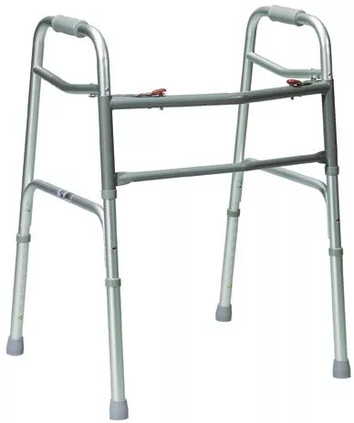 Oversized Aluminum Folding Walker, 2-button