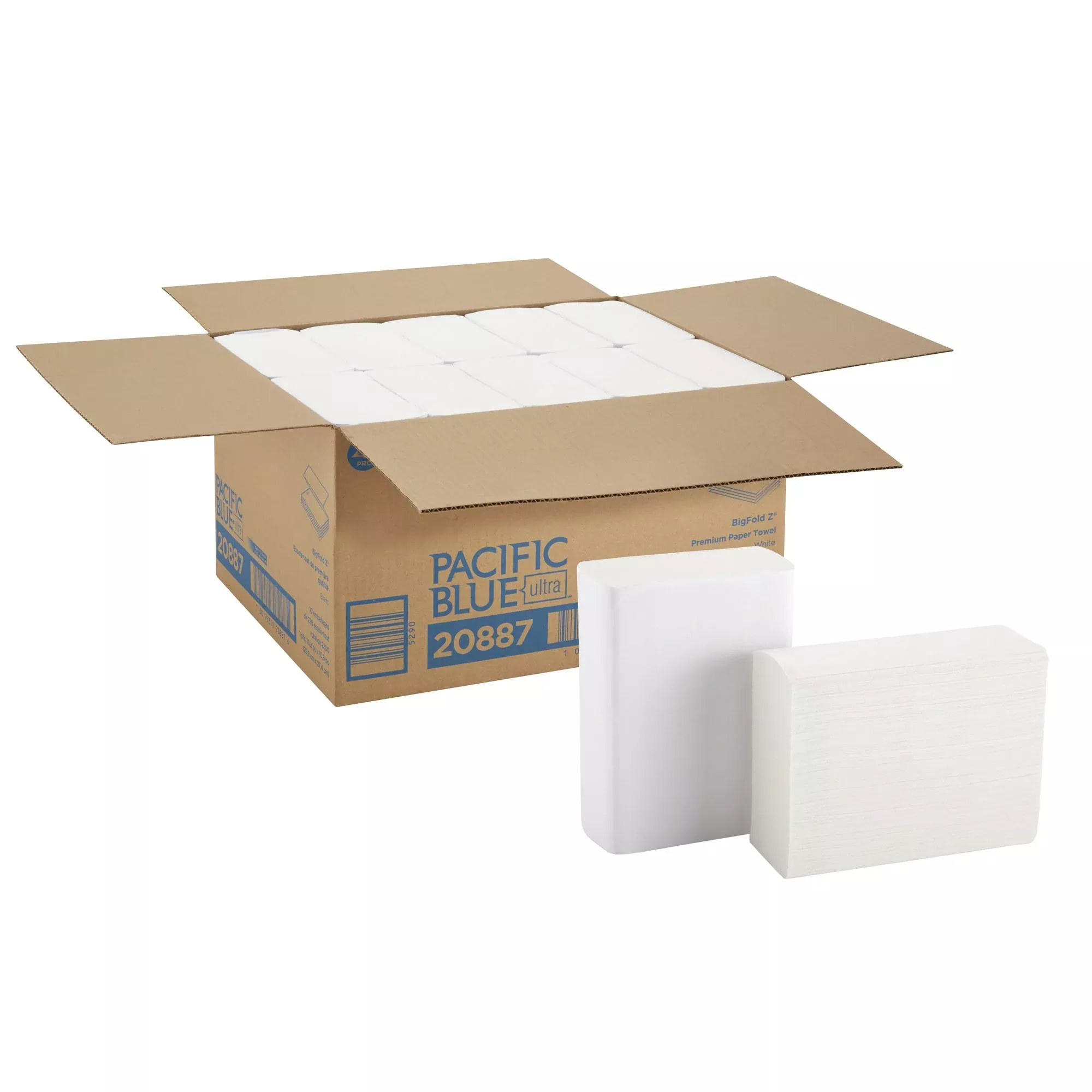 Pacific Blue Ultra Bigfold Z Paper Towel, 220 Sheets per Pack, 10 Packs per Case
