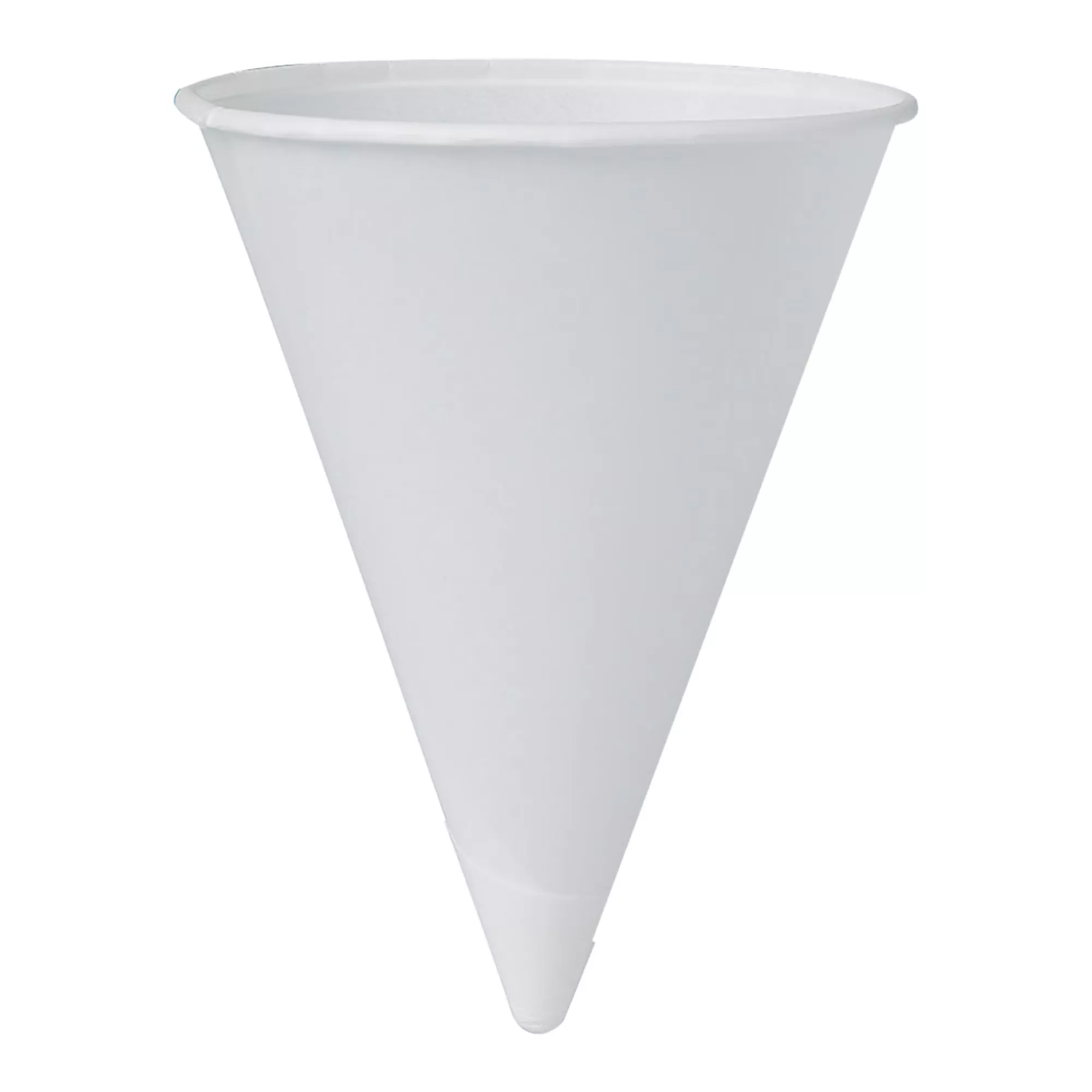 Paper Cone Cup Bare 4 oz. Paper White Disposable #4R-2050
