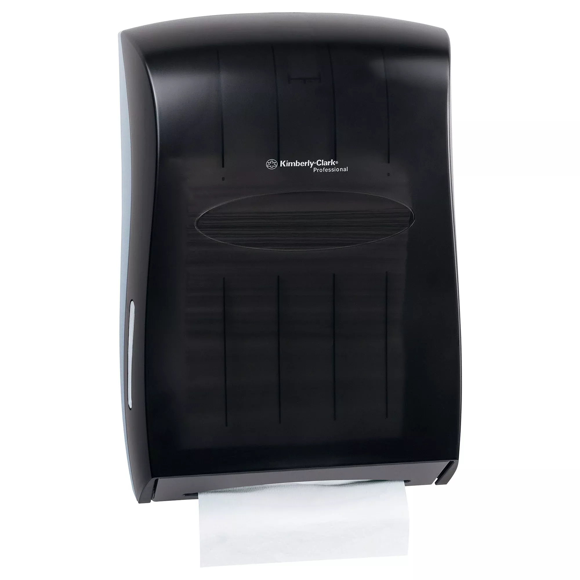 Paper Towel Dispenser K-C PROFESSIONAL Black Smoke Plastic Manual Pull Wall Mount