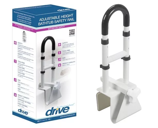 Parallel Clamp-On Tub Rail