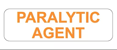 Paralytic Agent Labels H-17352-14370