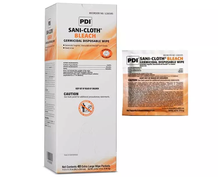 PDI Sani-Cloth Bleach Wipe, X-Large