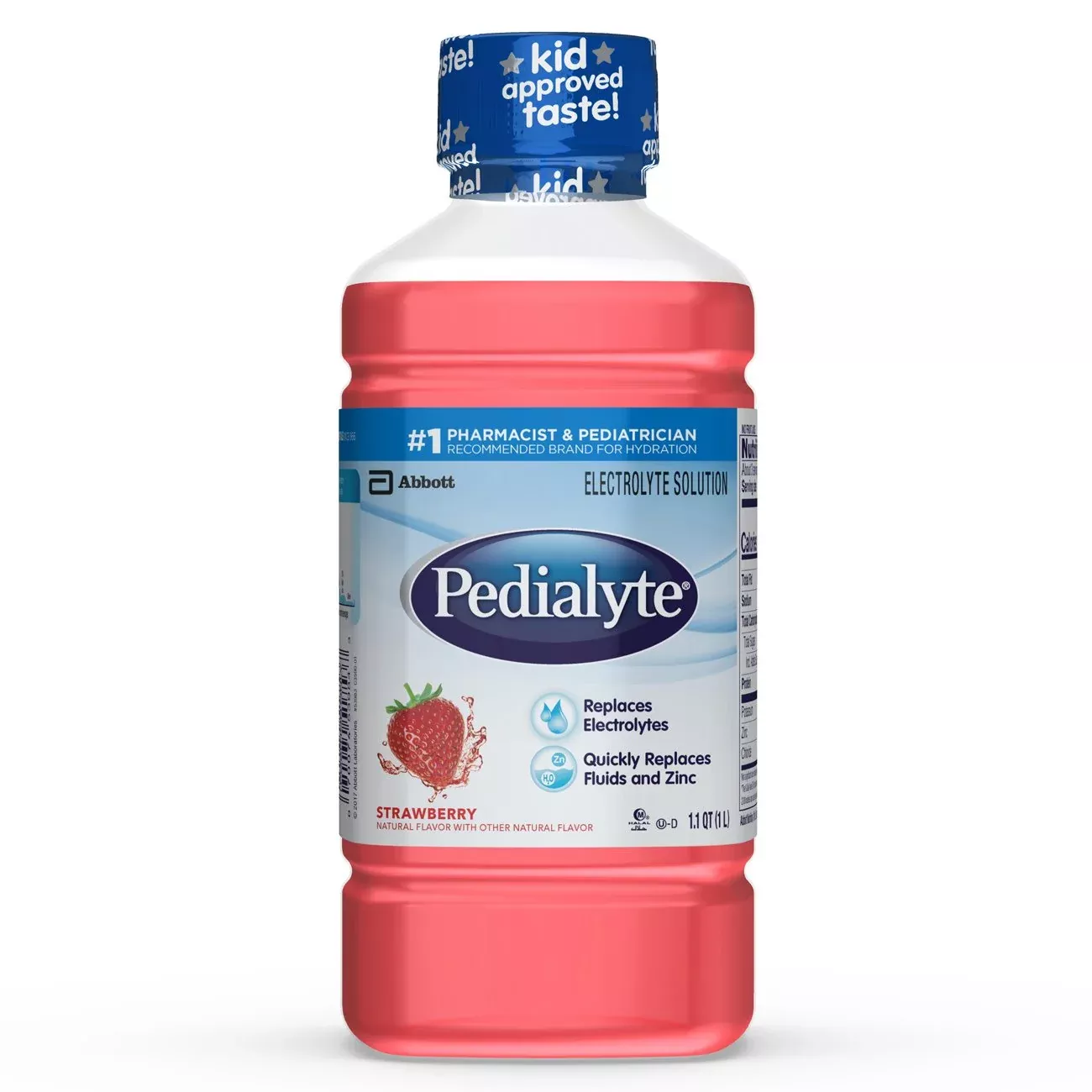 Pedialyte Strawberry Electrolyte Solution, 1 Liter