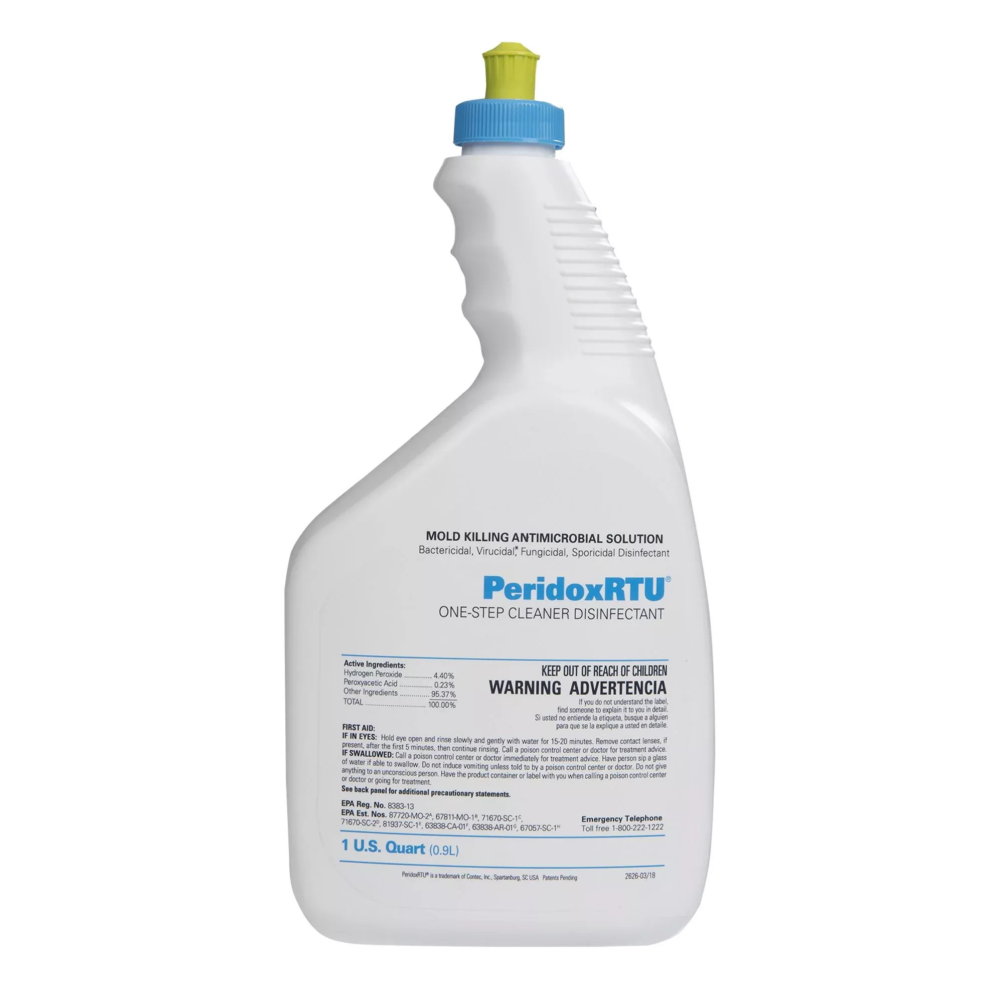 PeridoxRTU Sporicidal Peroxide Based Surface Disinfectant Cleaner, 32 ounces