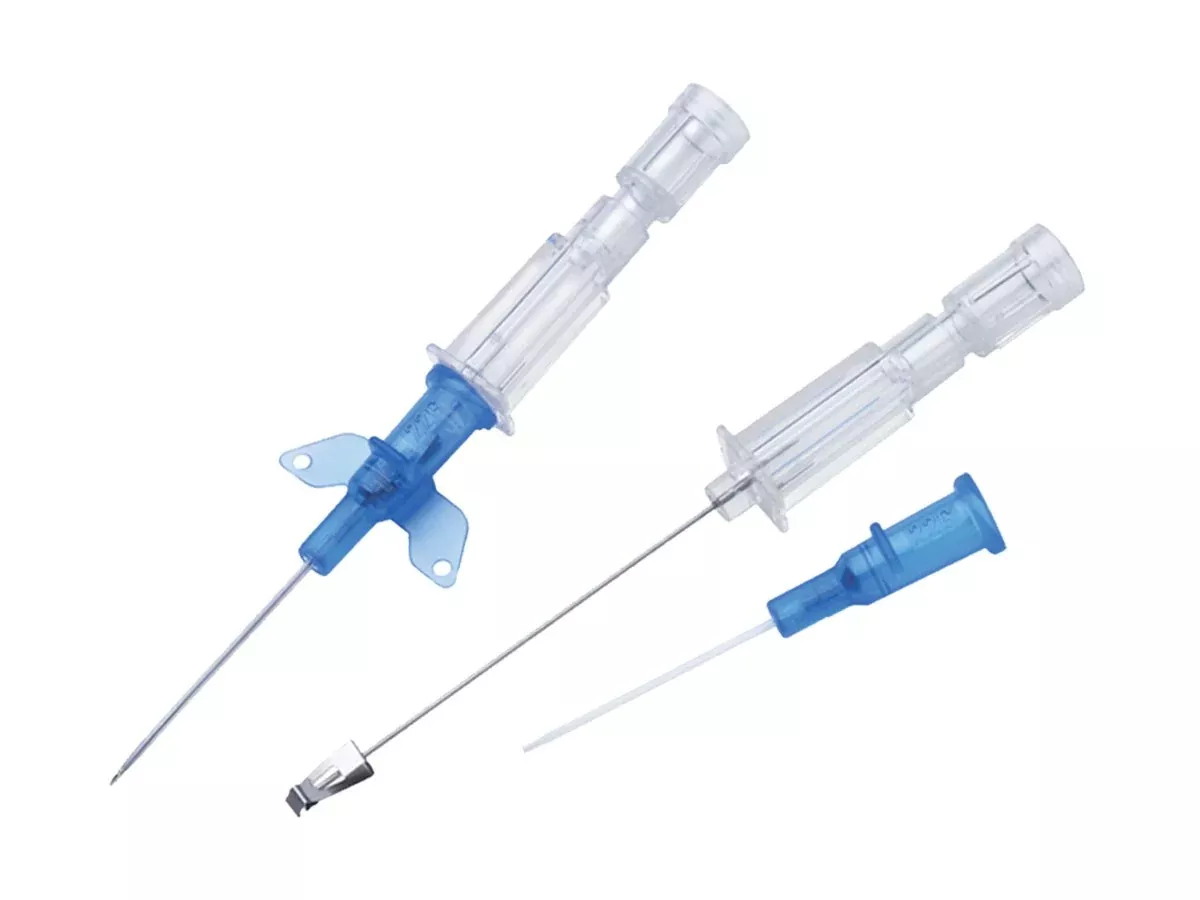 Peripheral IV Catheter Introcan Safety 20 Gauge 1 Inch Sliding Safety Needle