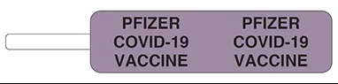 Pfizer Covid-19 Vaccine Flag Labels H-20579-12748