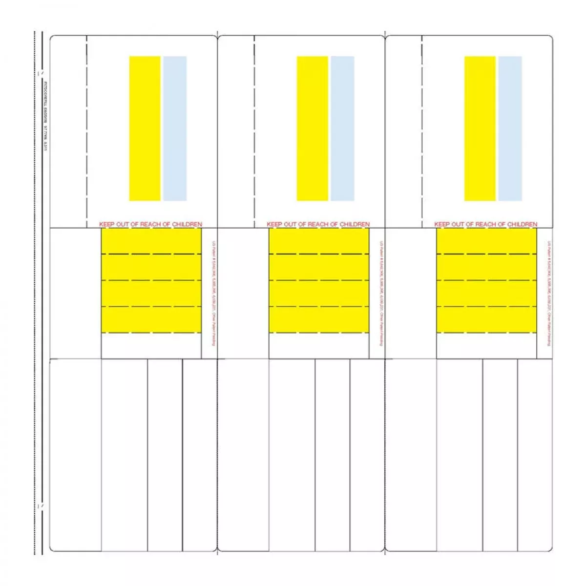Pharmexcript Paper/Label Form With Patented Flickaway Technology Laser Permanent Reflex Blue And 8 1/2 " X 11" White 1000 Per Box