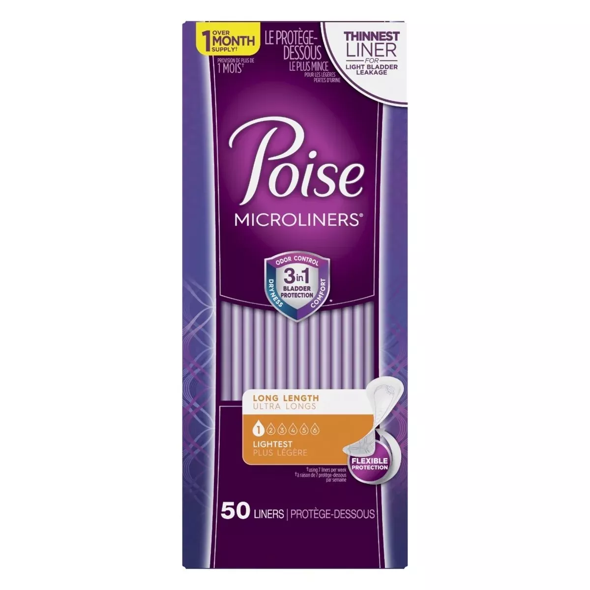Poise Microliners Lightest Bladder Control Pads