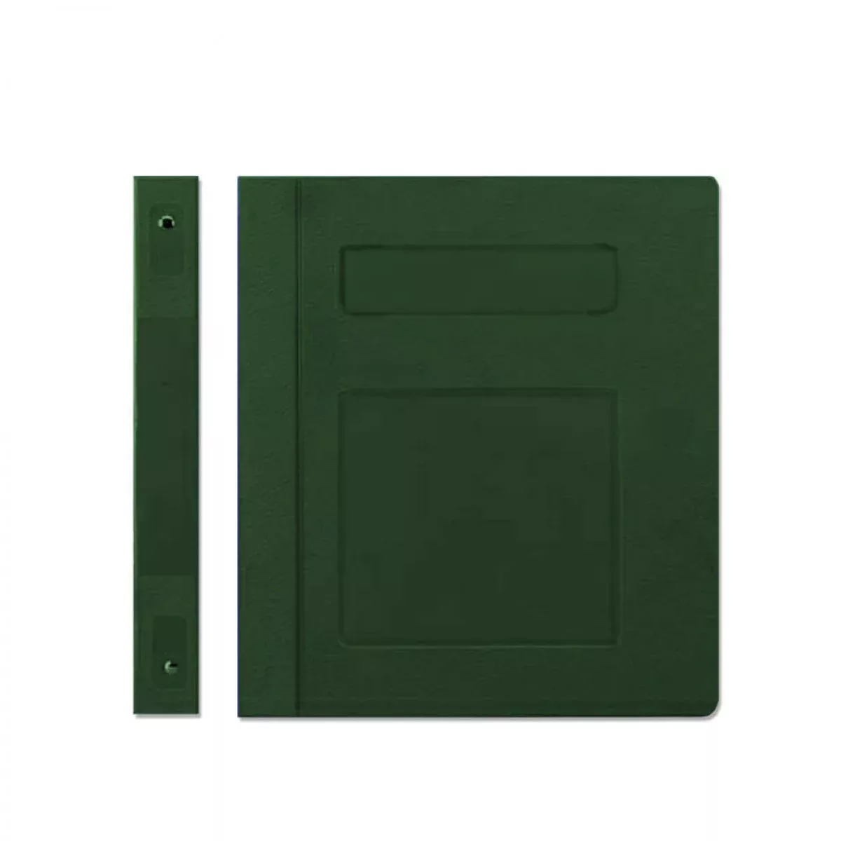 Poly Binder Side Open 3-Ring Blank Front Hunter Green 1 Each